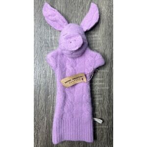 New Seven Smooches Hand Puppet Recycled Cashmere Eco Friendly Pig Piggy Pink NWT